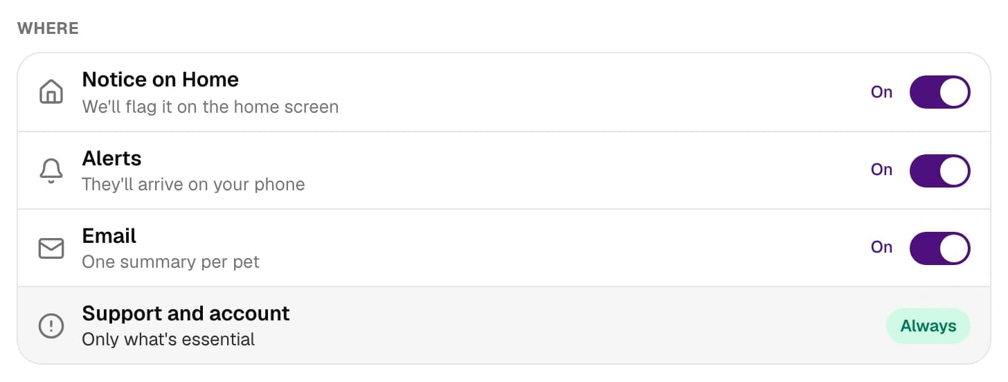 Where do the alerts arrive?