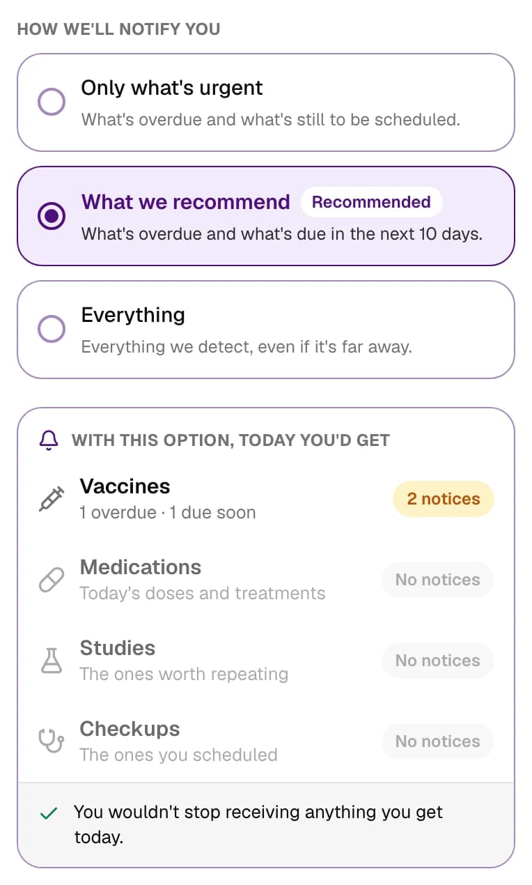 How do I choose which alerts to get?