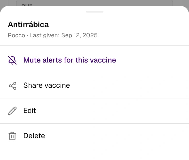 How do I mute one single alert?