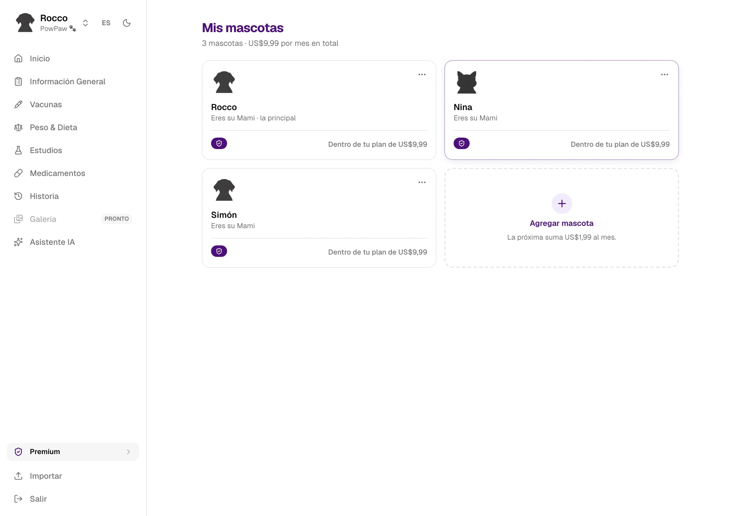 ¿Qué pasa si borro una mascota?